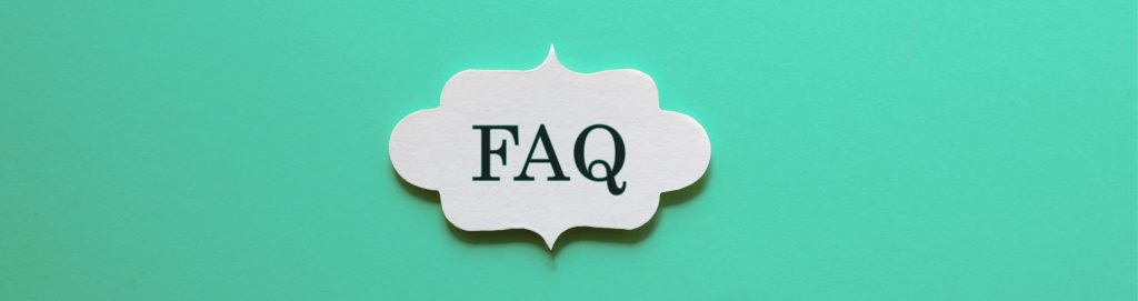 Tag with the letters FAQ on it.